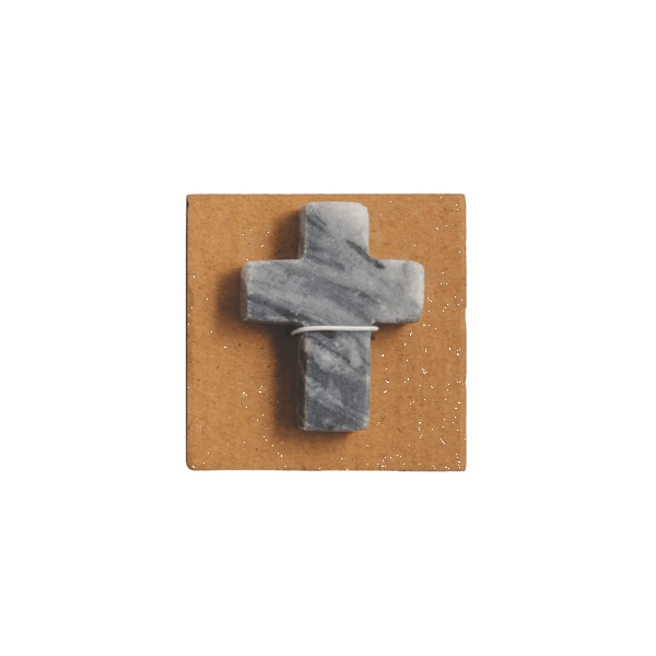 Gray Marble Pocket Cross for Meaningful Home Decor | Mud Pie