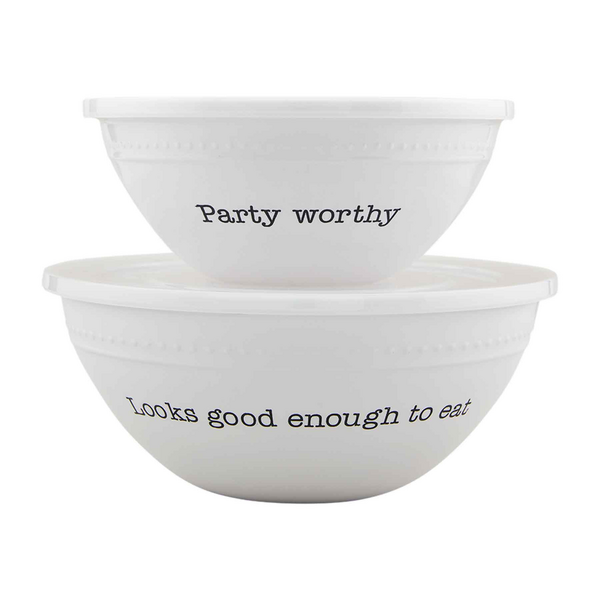 Let's take the party outdoors with our cool Clear Impressions Bowl Set