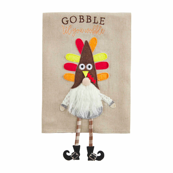 Gobble Gnome Thanksgiving Towel
