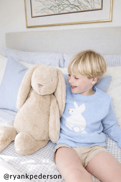 Theo The Bunny Large Plush Pal | Comfort Plush Toy | Mud Pie