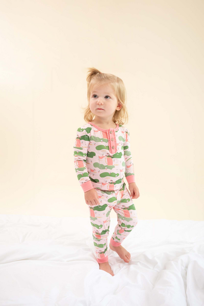 Pink Golf Toddler Pajamas | Mud Pie