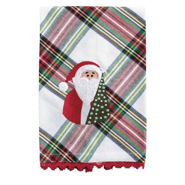Mud Pie Santa Boucle Icon Towel