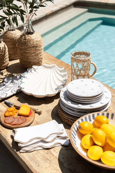 Mud Pie Ruffled Sea Shell Platter - Thumbnail 3