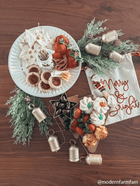 Mud Pie Ceramic Tree Triple Server Set - White With Wood Stem, Includes Fork, Perfect For Entertaining - View #10