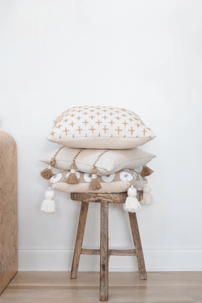 Square Embroidered Pillow - Thumbnail 5