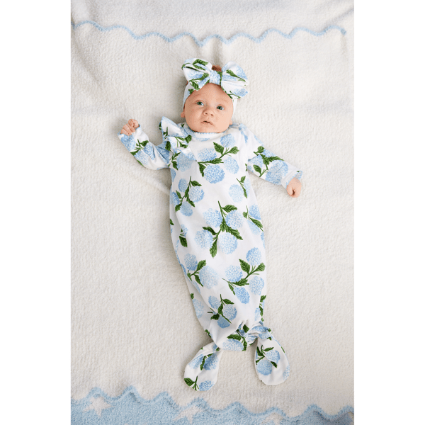 Blue Scallop Chenille Blanket - Thumbnail 5