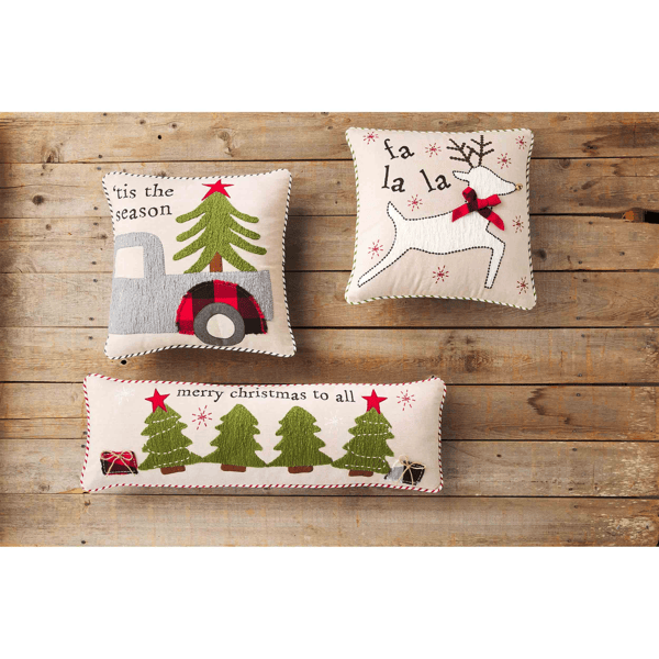 Toalla De Felpa Navideña Mudpie 'Merry And Bright' - Diseño Bordado Festivo Para Decorar Tu Cocina