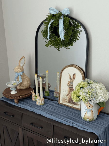 Bunny Carrot Handle Pitcher | Glazed Stoneware Jug | Mud Pie