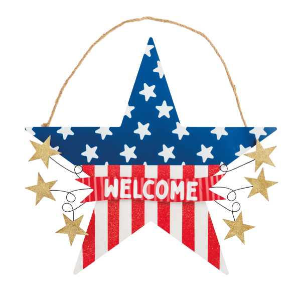 Americana Star Door Hanger