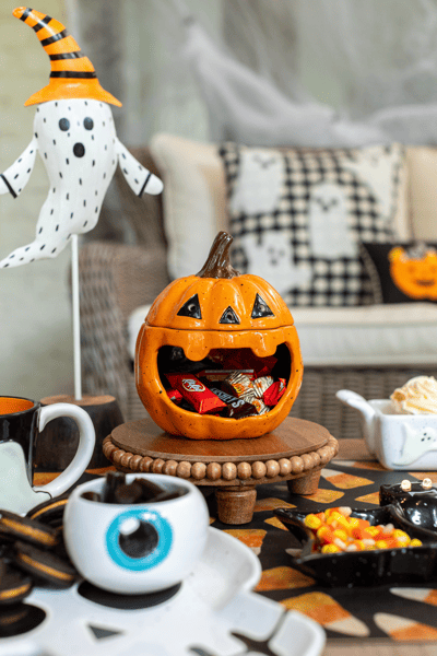 Mud Pie Jack-O-Lantern Candy Container - Thumbnail 3