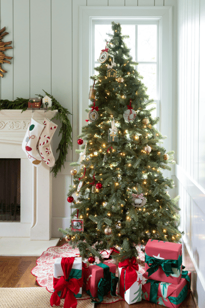 Candy Cane Beaded Stocking | Mud Pie Christmas Stockings