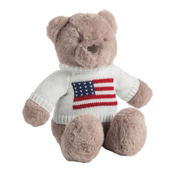 Liberty The Bear Plush Pal | Cozy Weighted Bear Toy | Mud Pie