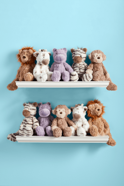 Plush Zebra for Kids | Soft Faux Fur | Mud Pie