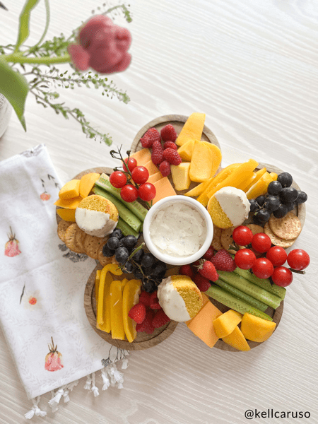 Flower Dip Board with Mango Wood | Mud Pie