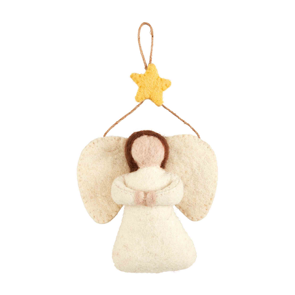 Angel Wool Nativity Ornament