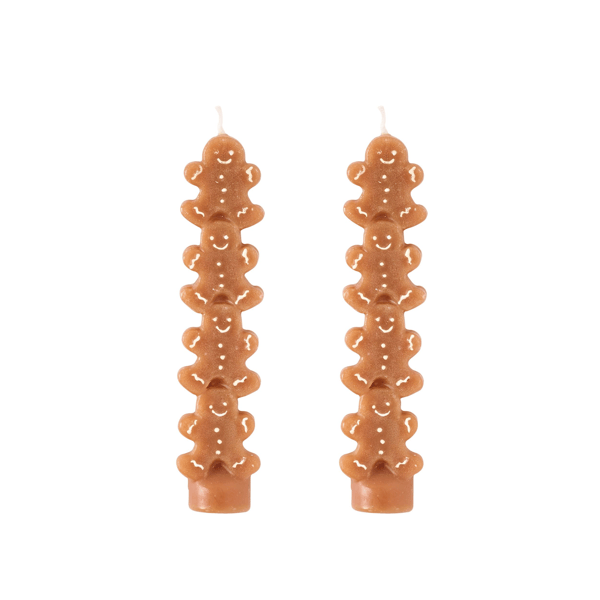 Mud Pie Gingerbread Taper Candle - Thumbnail 2