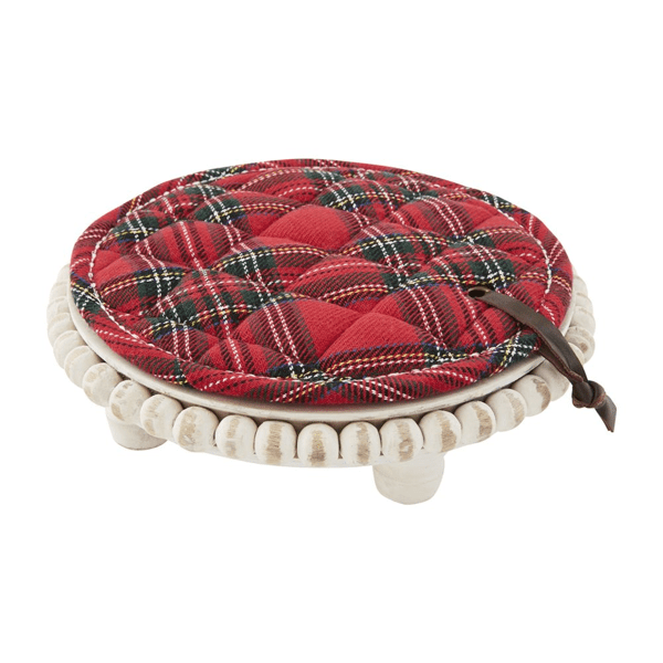 Tartan Pot Holder and Trivet Set Mud Pie