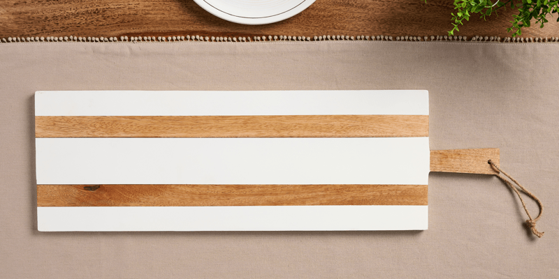 White Long Serving Board