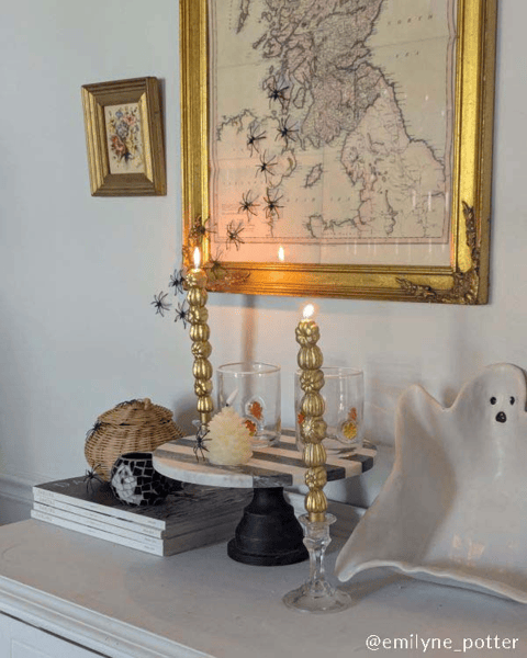 Mud Pie Stacked Pumpkin Taper Candle - Thumbnail 5