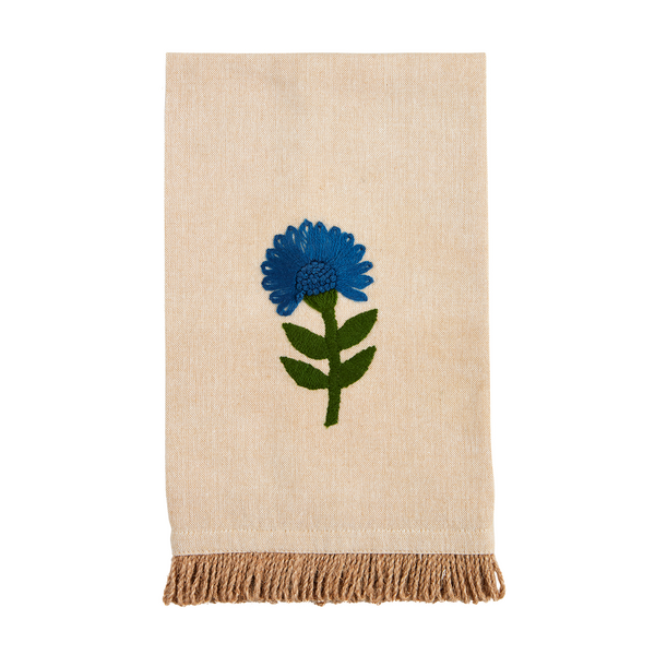 Single Floral Embroidery Towel