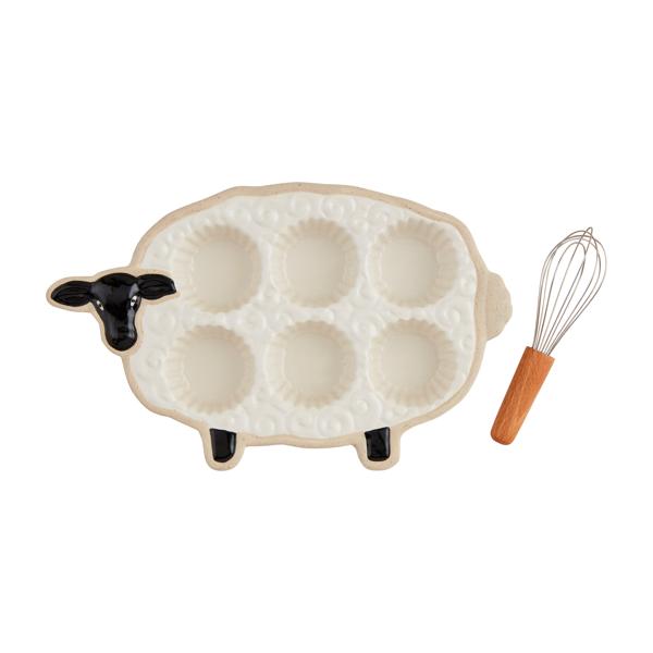 Sheep Muffin Tray Set | Mud Pie