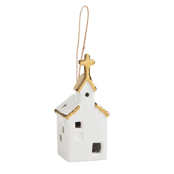 Medium Light-Up Church Ornament