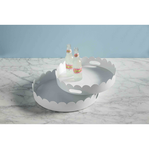 Mud Pie Scalloped Metal Tray - Thumbnail 3