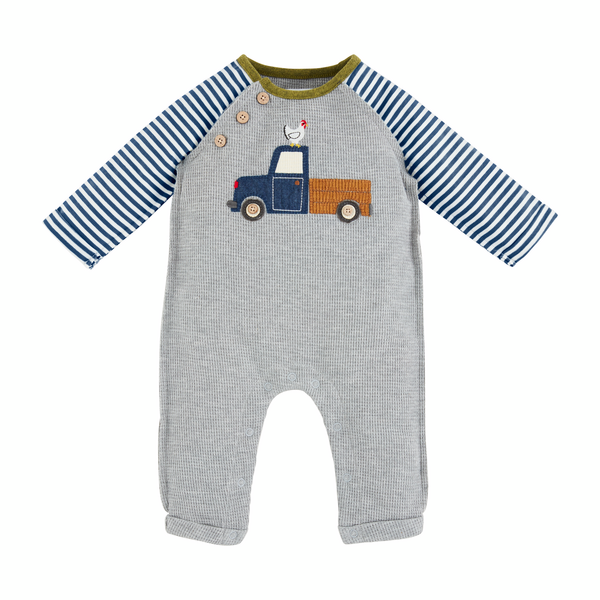 Truck Applique Baby Bodysuit