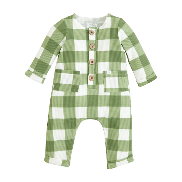 Green Plaid Baby Bodysuit