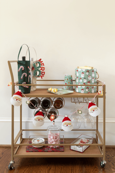 Mud Pie Tinsel Wine Bag - Thumbnail 3