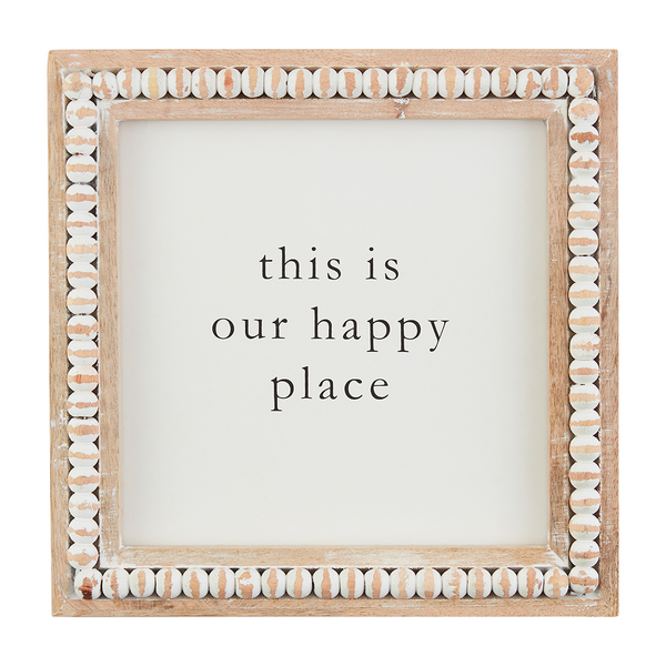 This Is Beaded Square Plaque