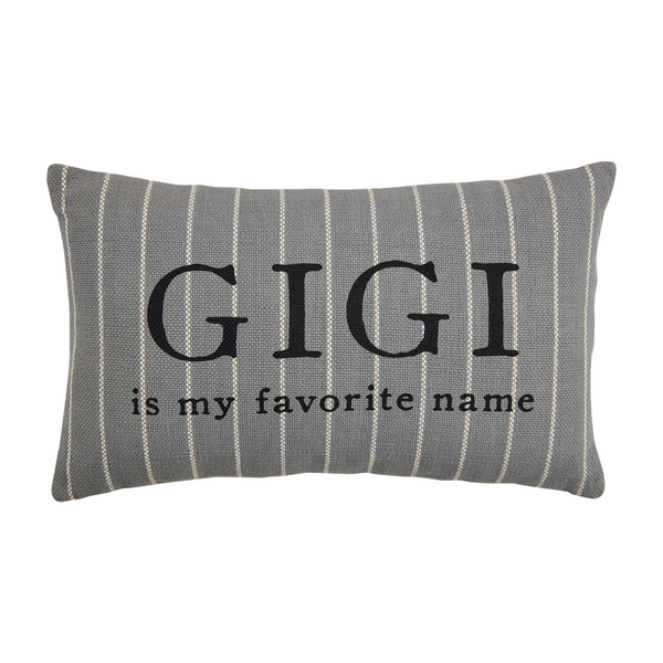 Gigi Striped Grandma Pillow