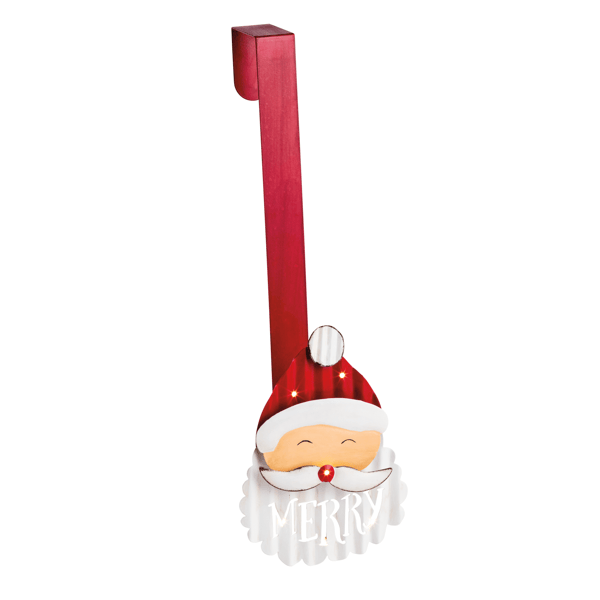 LED Santa Wreath Hanger