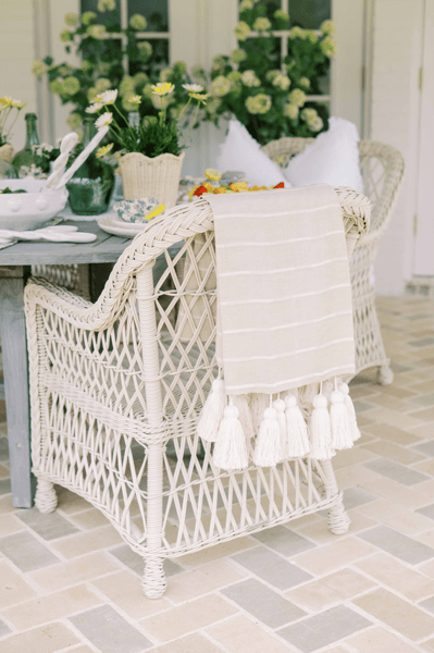 Stripe Tassel Throw Blanket - Thumbnail 5