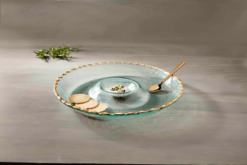 Gold Edge Chip and Dip | Mud Pie