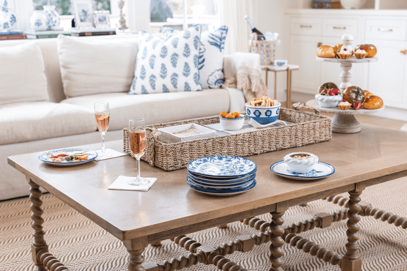 Cornflower Print Salad Plate – Hand-Painted | Mud Pie