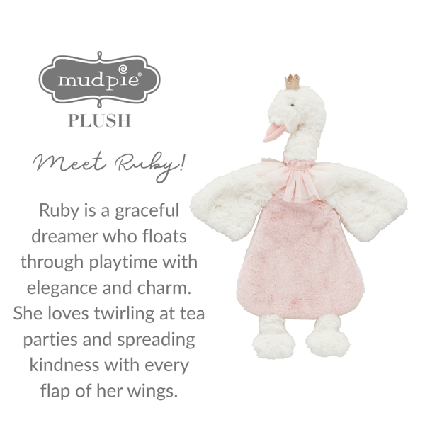 Swan Princess Plush Woobie | Magical Soft Toy | Mud Pie