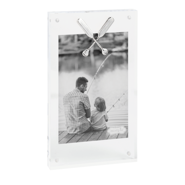 Canoe Paddlers Acrylic Frame