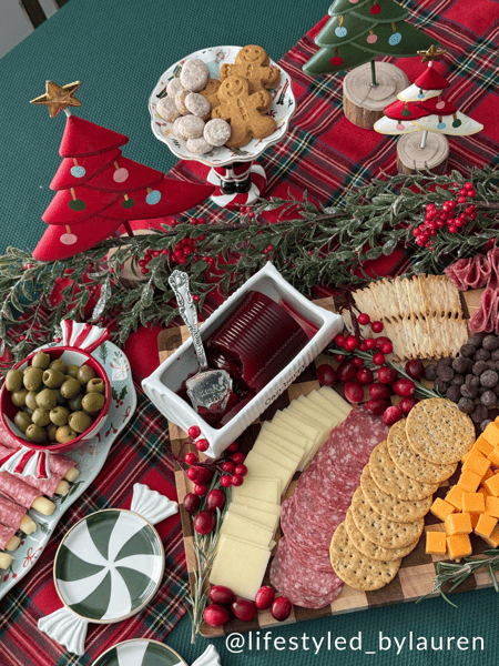 Green Candy Tidbit Plates | Holiday Serving Set | Mud Pie