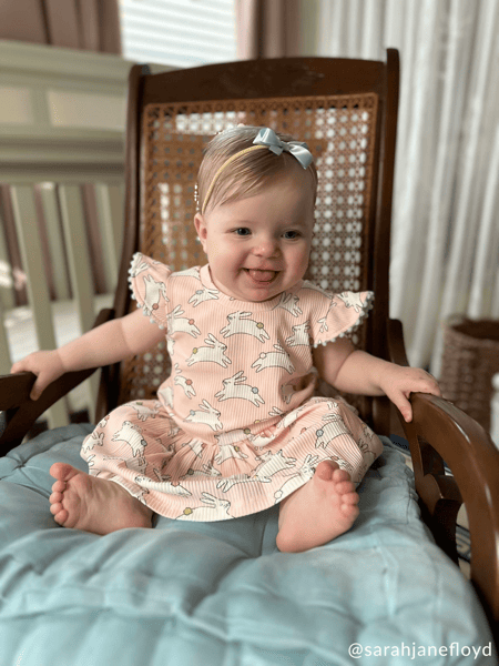 infant t shirt dress Bunny Print T-Shirt Dress for Kids 4T-5T