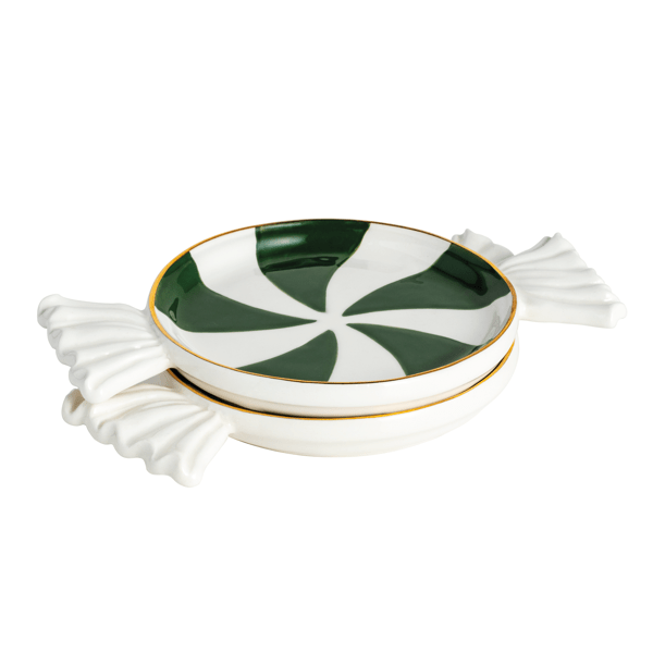Mud Pie Set Porta Stuzzichini Ringraziamento - Piatto In Ceramica 'Turkey Time' Con Cucchiaio 'Gobble Then Wobble' - 6