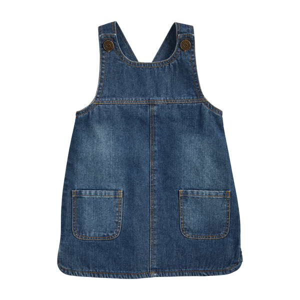 Toddler Denim Overall Dress | Mud Pie