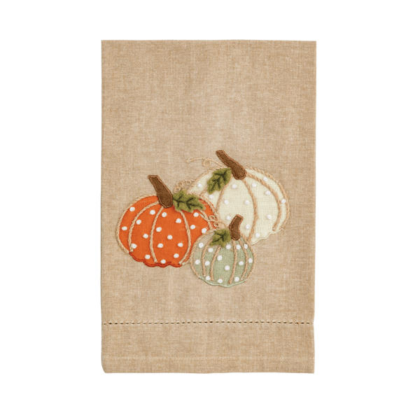 Mud Pie Pumpkin French Knot Towel - Thumbnail 2