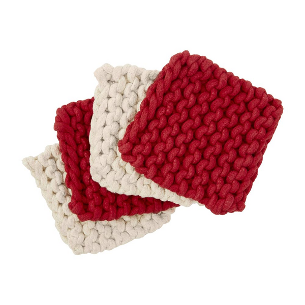 Christmas Crochet Coaster Set