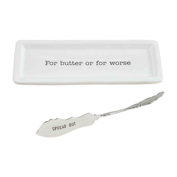 Ceramic Butter Dish Set | Mud Pie