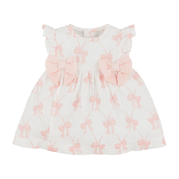 Pink Bow Baby Dress