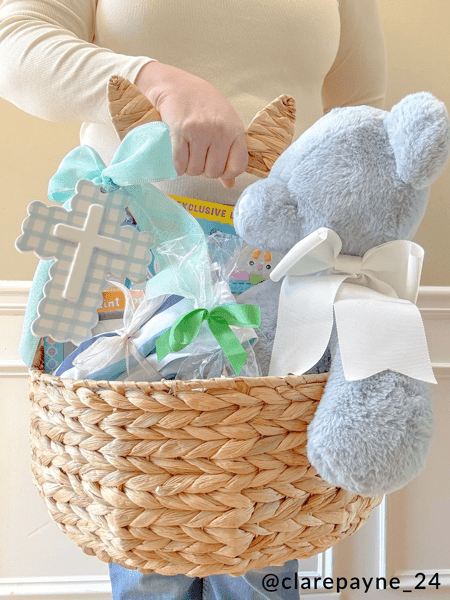 Large Blue Monogram Me Bear Plush Pal | Soft Cuddly Plush Toy