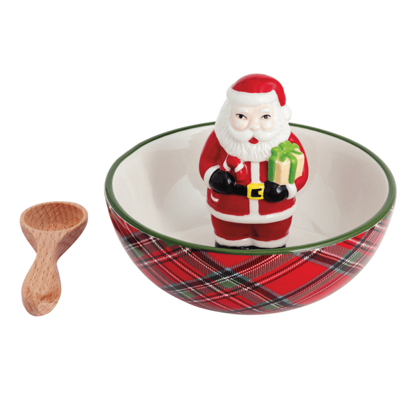 Santa Tartan Candy Dish