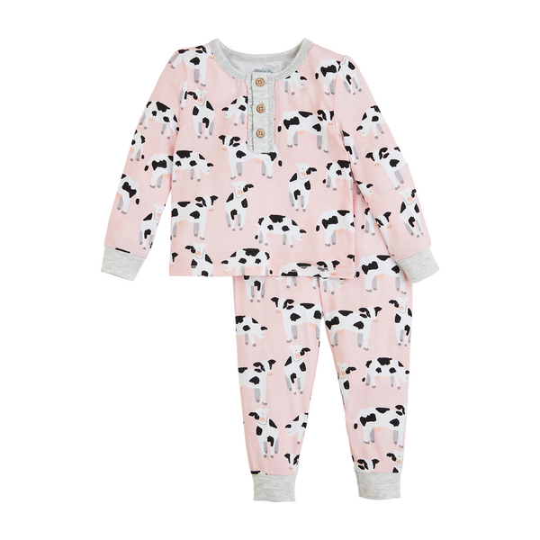 Pink Cow Toddler Pajamas
