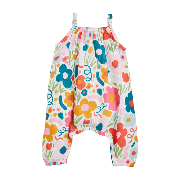 Floral Printed Baby Longall